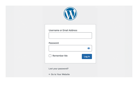 CMS WordPress Login